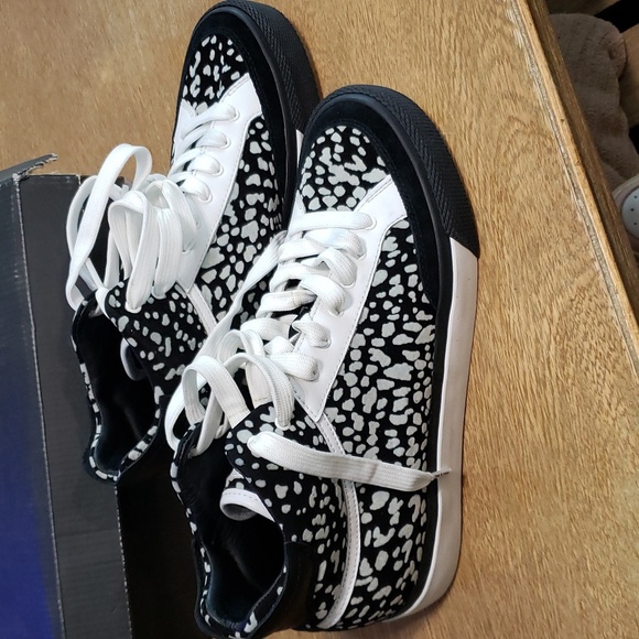 Rag & Bone Rb Army High Women's Size 11 Cheetah Cow Print - Picture 1 of 9